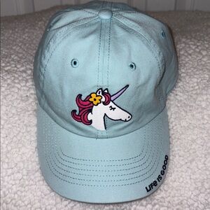 Unicorn life is good one of a kind hat, cap, girls youth new without tags